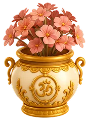 Decorated Left Vase